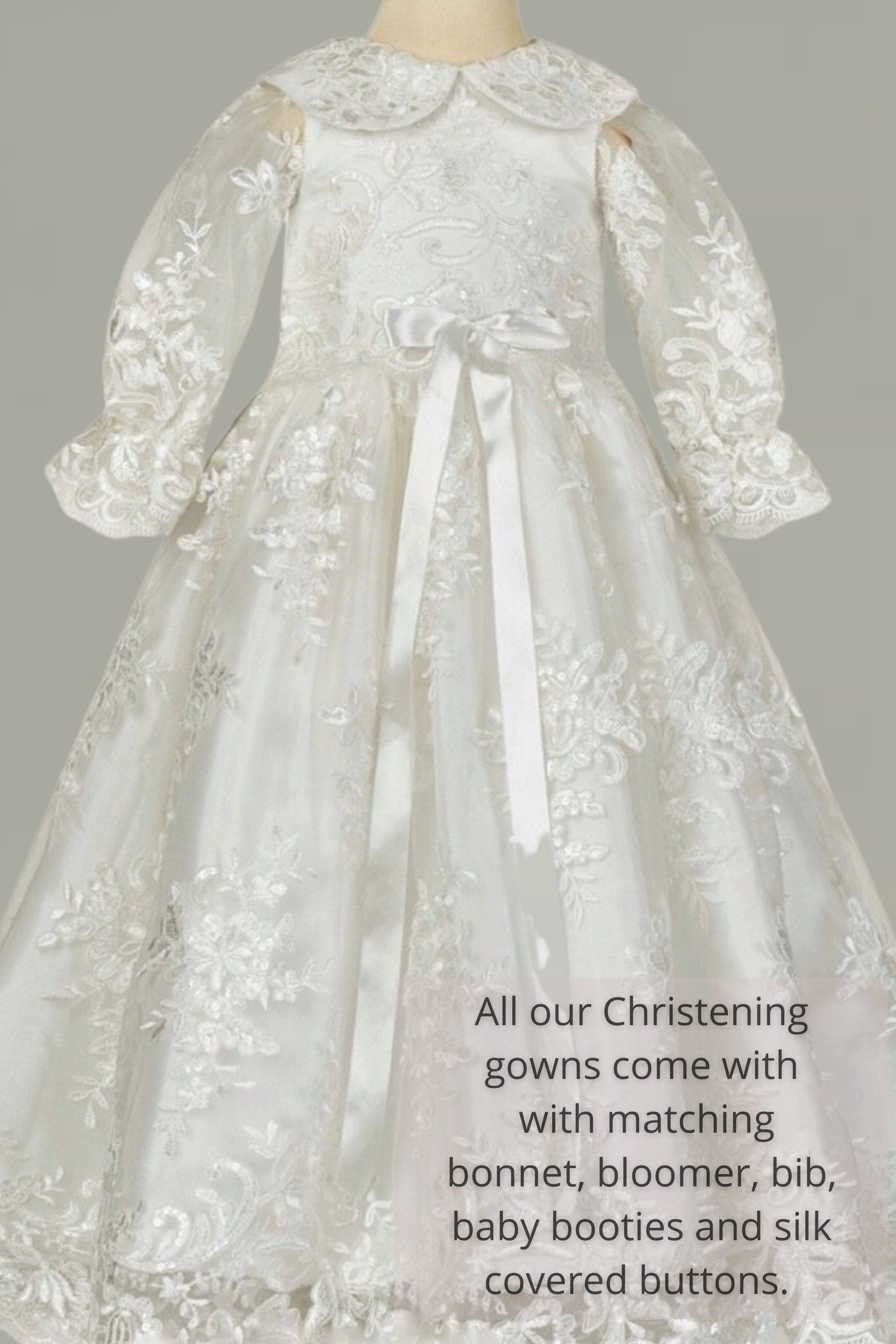 Long Christening Gowns - Busy B's Bridal